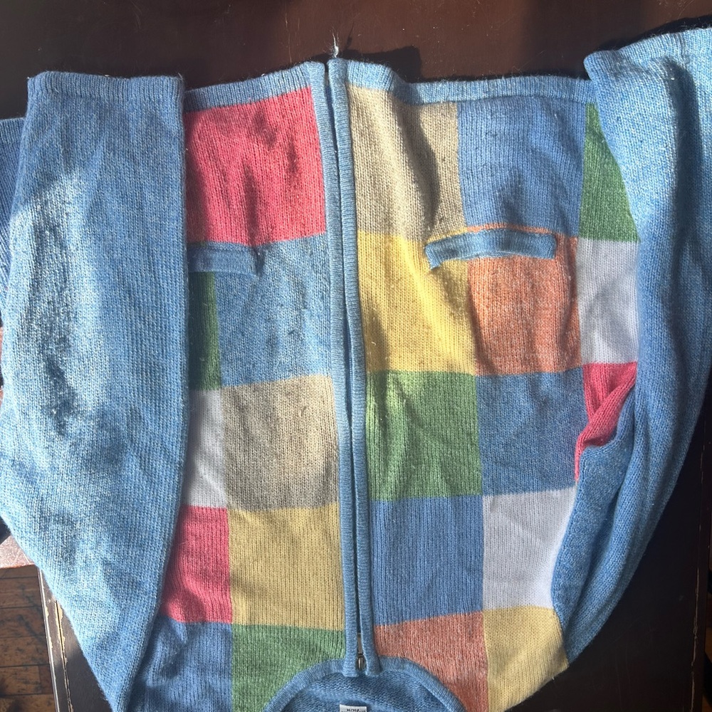 Alia Multicolor Patchwork Cardigan